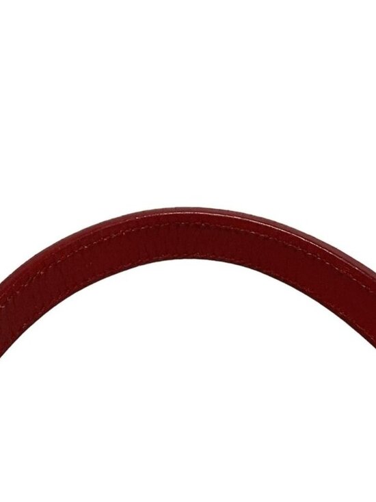 Saint Laurent Paris Shoulder Bag Red Chain Leather - Picture 9 of 15